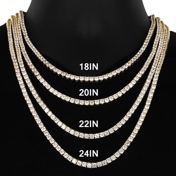 12mm Cz Cuban Link Chain In White Gold Color - RKSCART