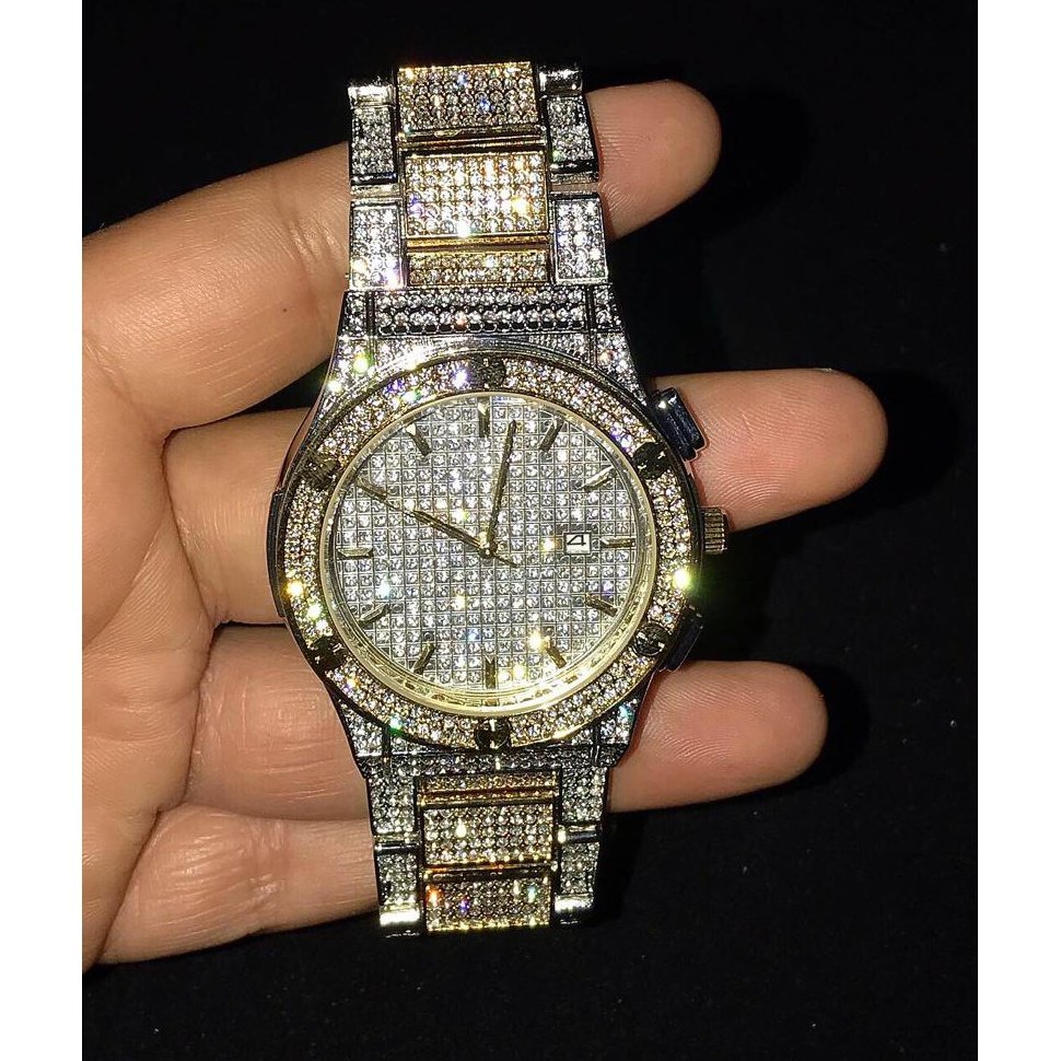 Royal 2 Tone Cz Watch