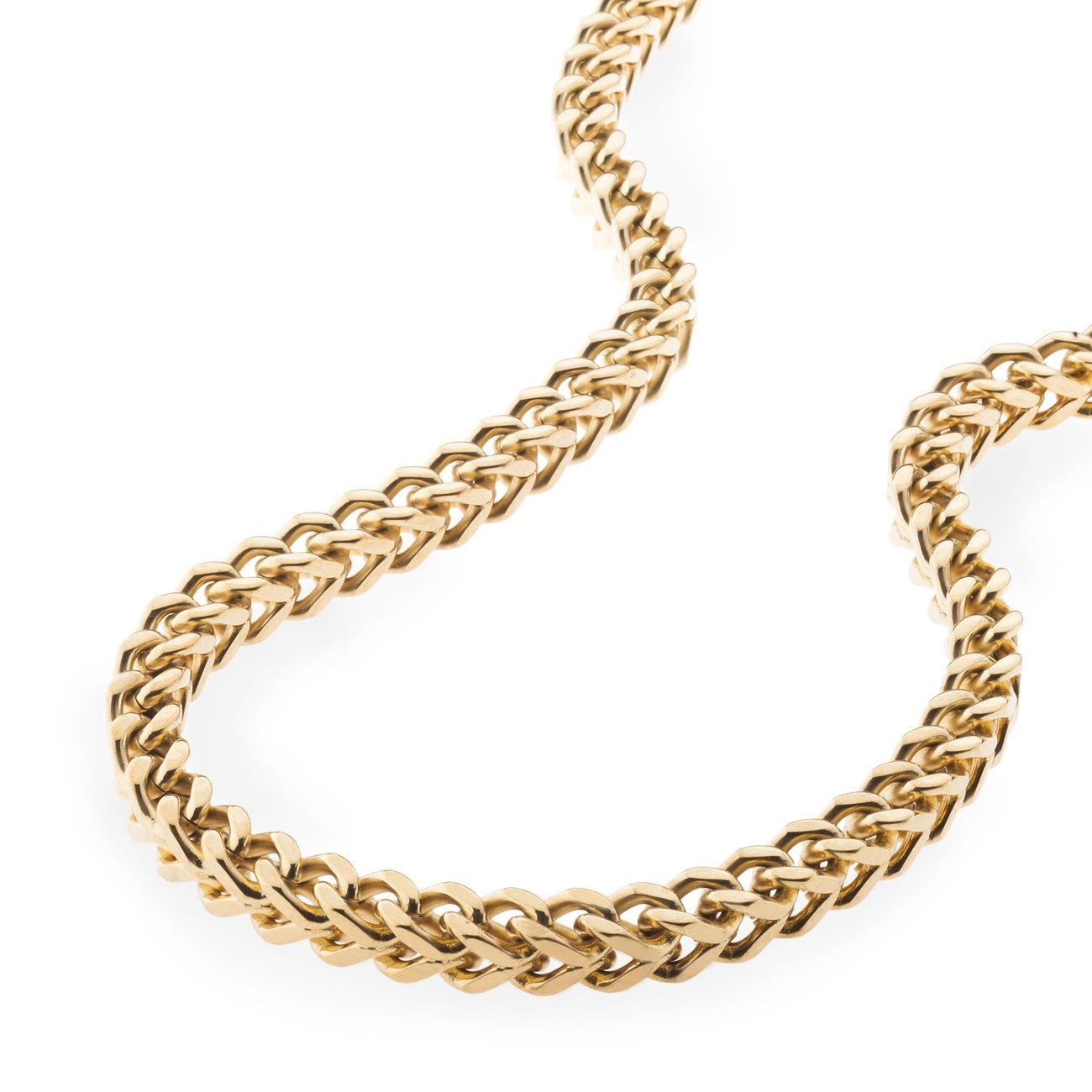 6mm Franco Chain Gold Color Plated - RKSCART