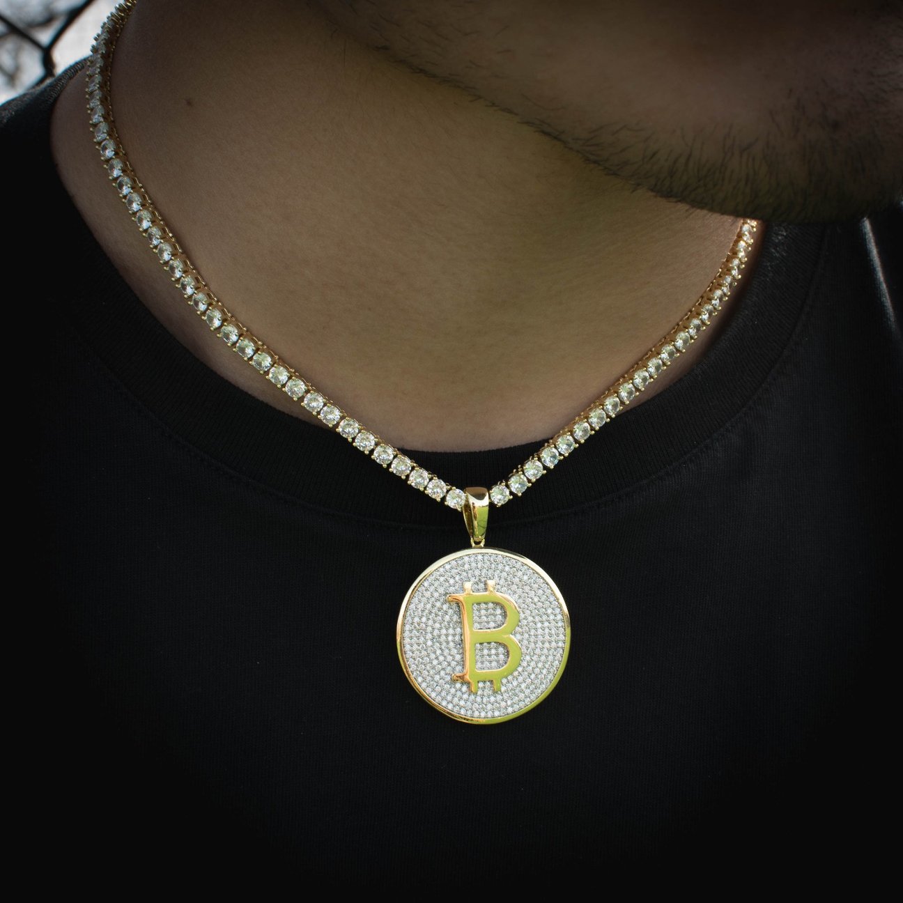 ₿itcoin Pendant 2-Tone