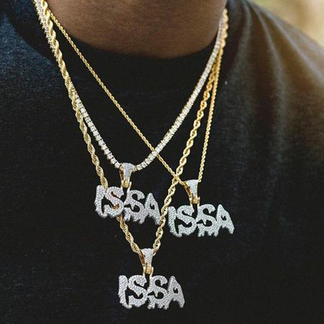 Diamond 2-Tone Issa Pendant