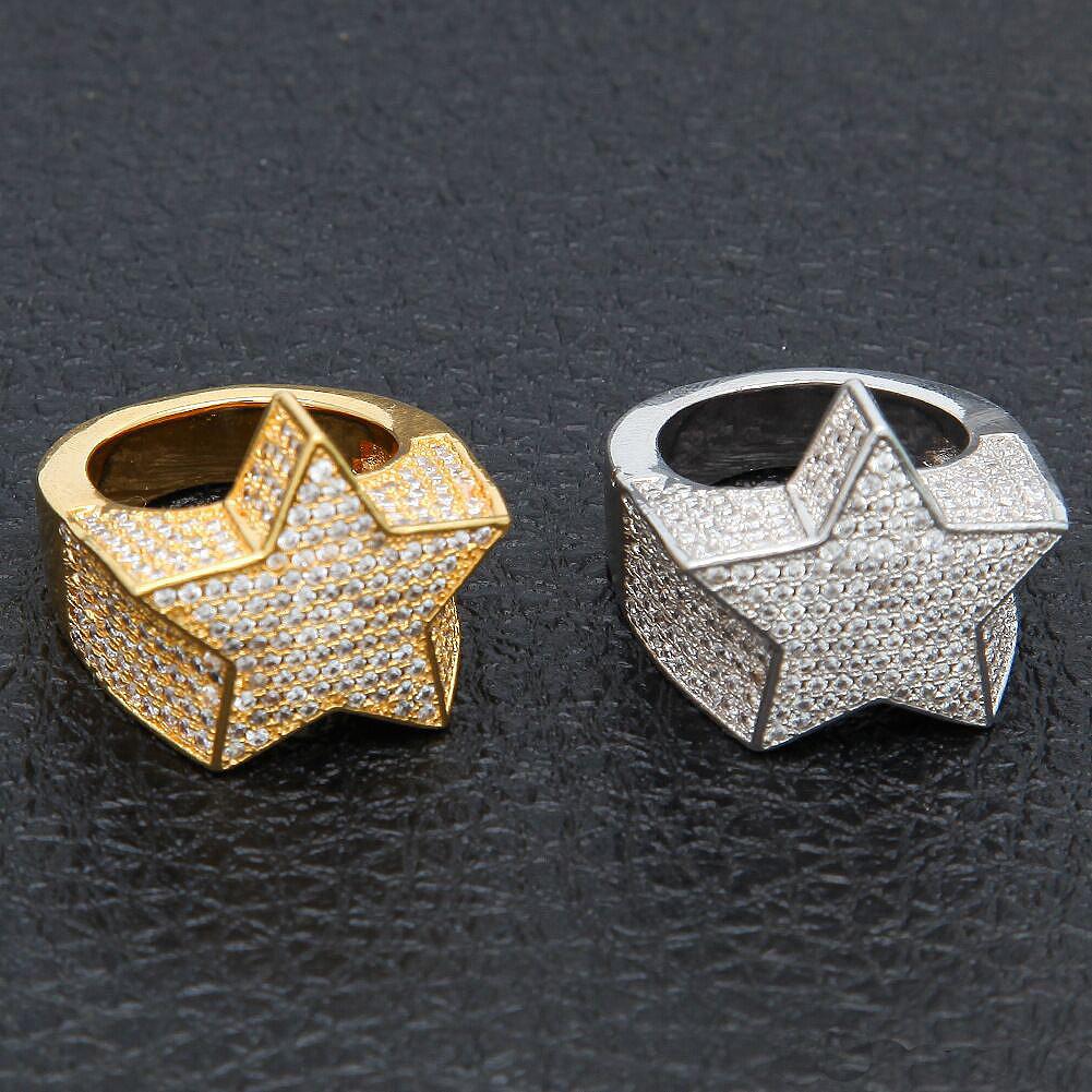 Migos cz Star Cluster Diamond Simulated Rings