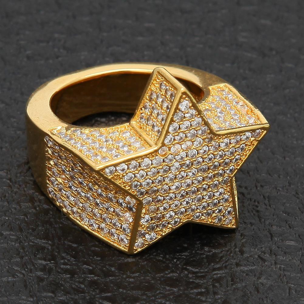 Migos cz Star Cluster Diamond Simulated Rings