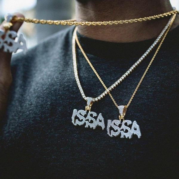 Diamond 2-Tone Issa Pendant