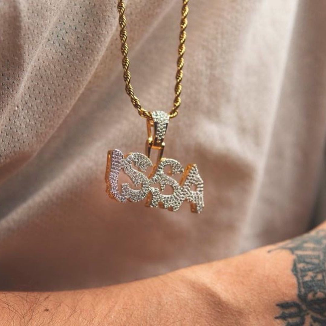 Diamond 2-Tone Issa Pendant